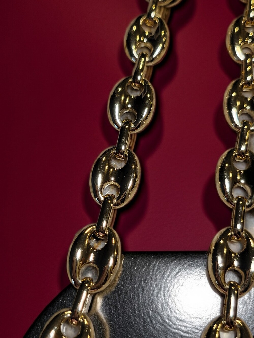24” Gold-Plated Mariner Chain Necklace and Earrings Set Hypoallergenic